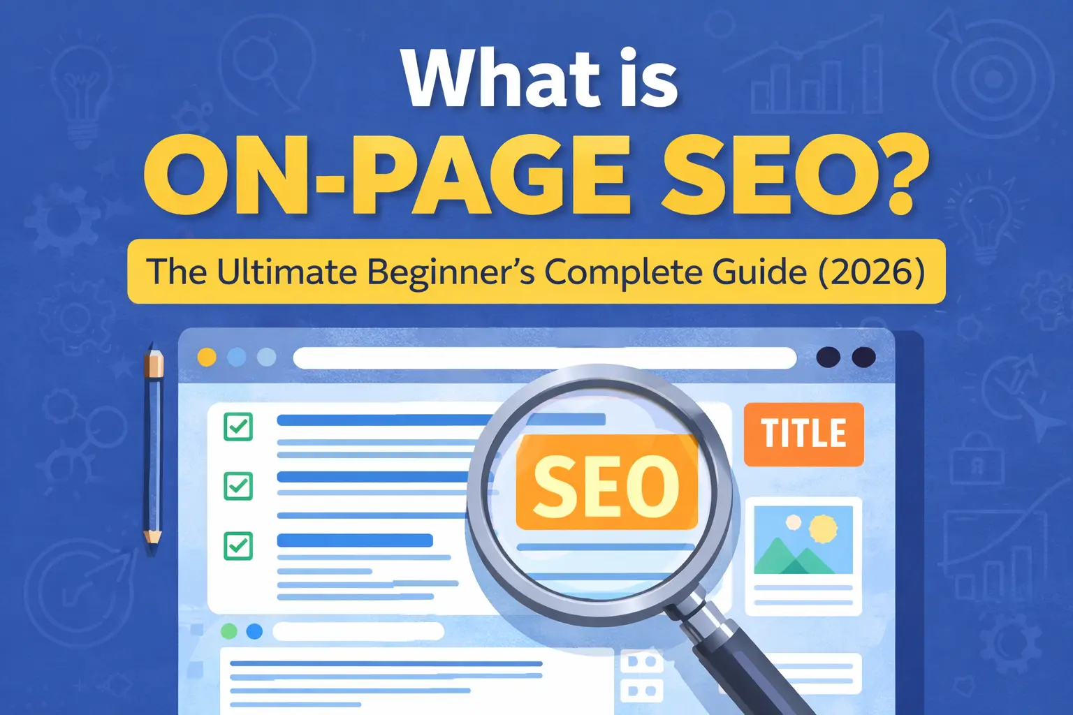 what is on-page SEO complete guide 2026